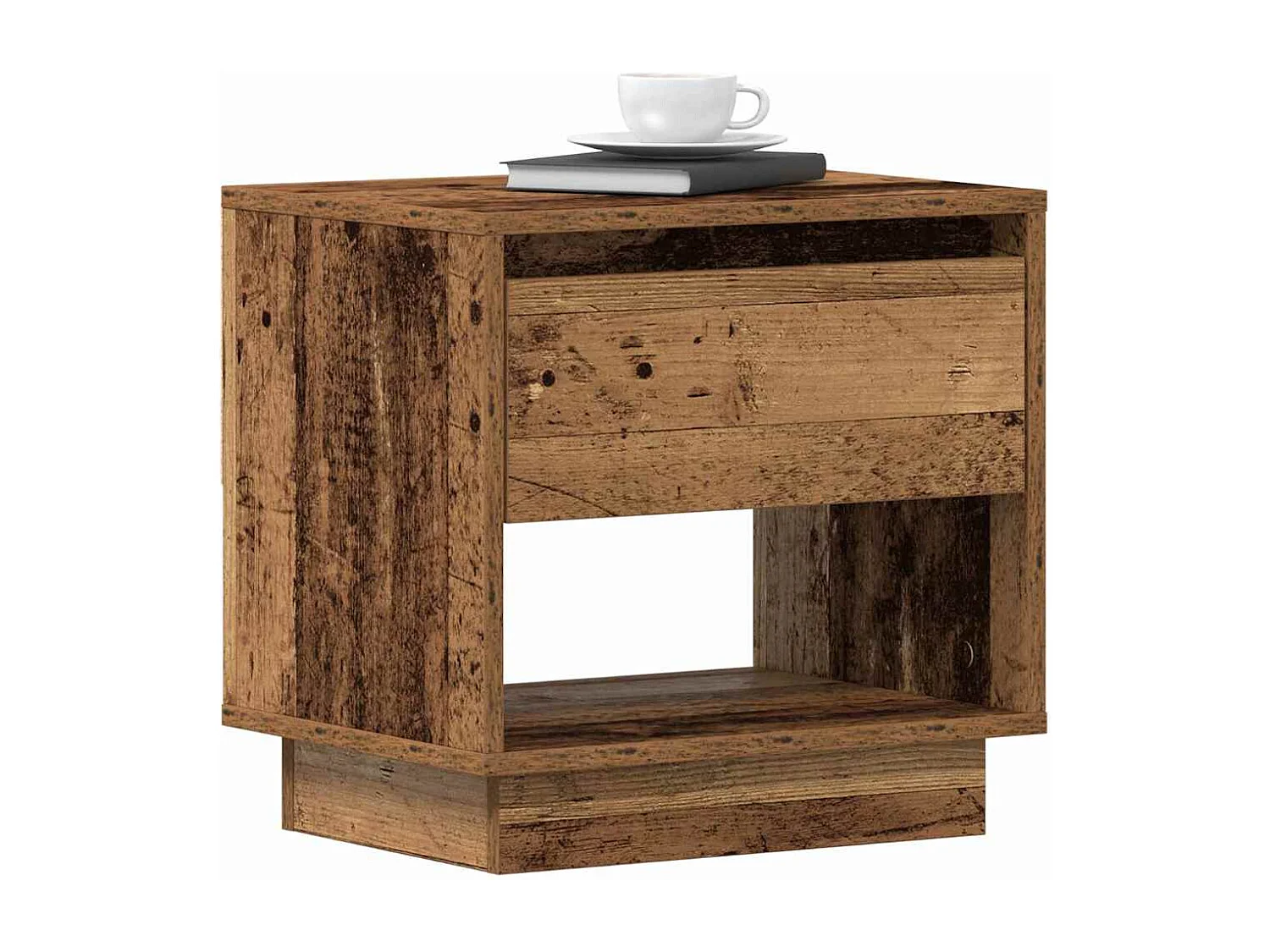 Table de chevet 2 pcs Bois ancien 45x34x45 cm Bois reconstitué