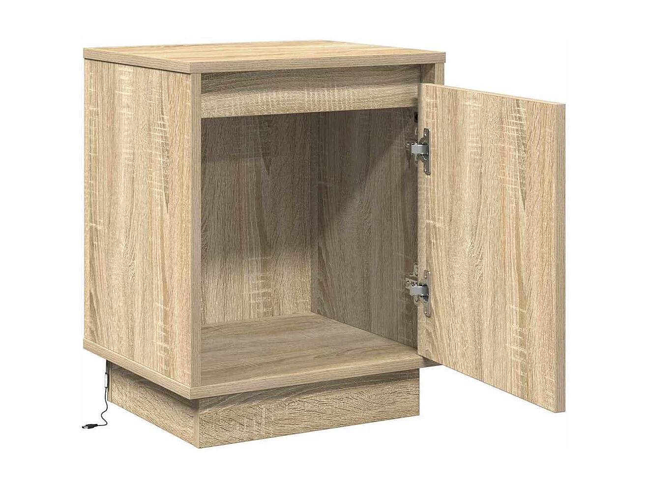 Nachtkastjes met LED-verlichting 2 stuks Sonoma eiken 39x34,5x50 cm