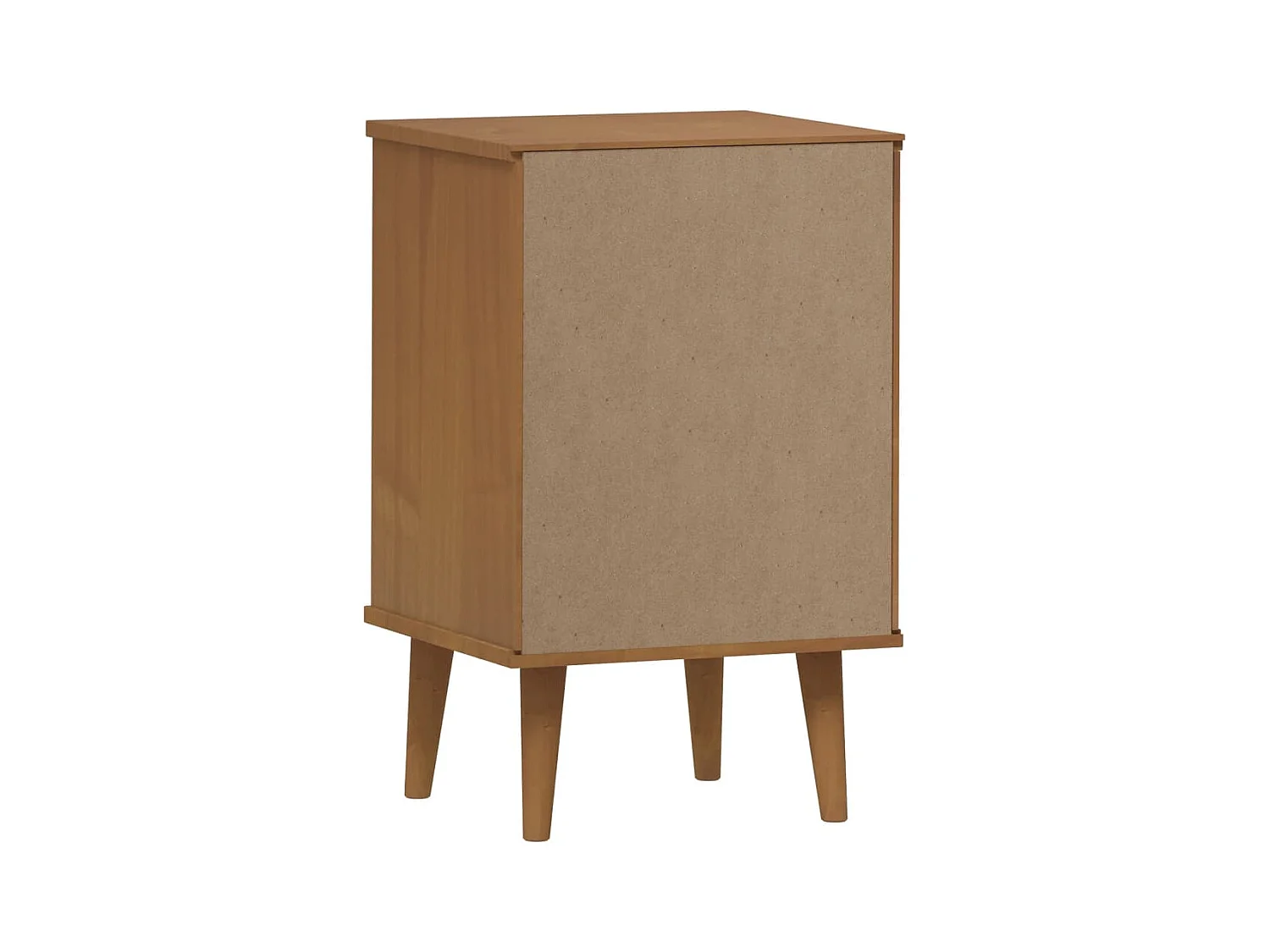 Table de chevet MOLDE Marron 40x35x65 cm Bois de pin solide