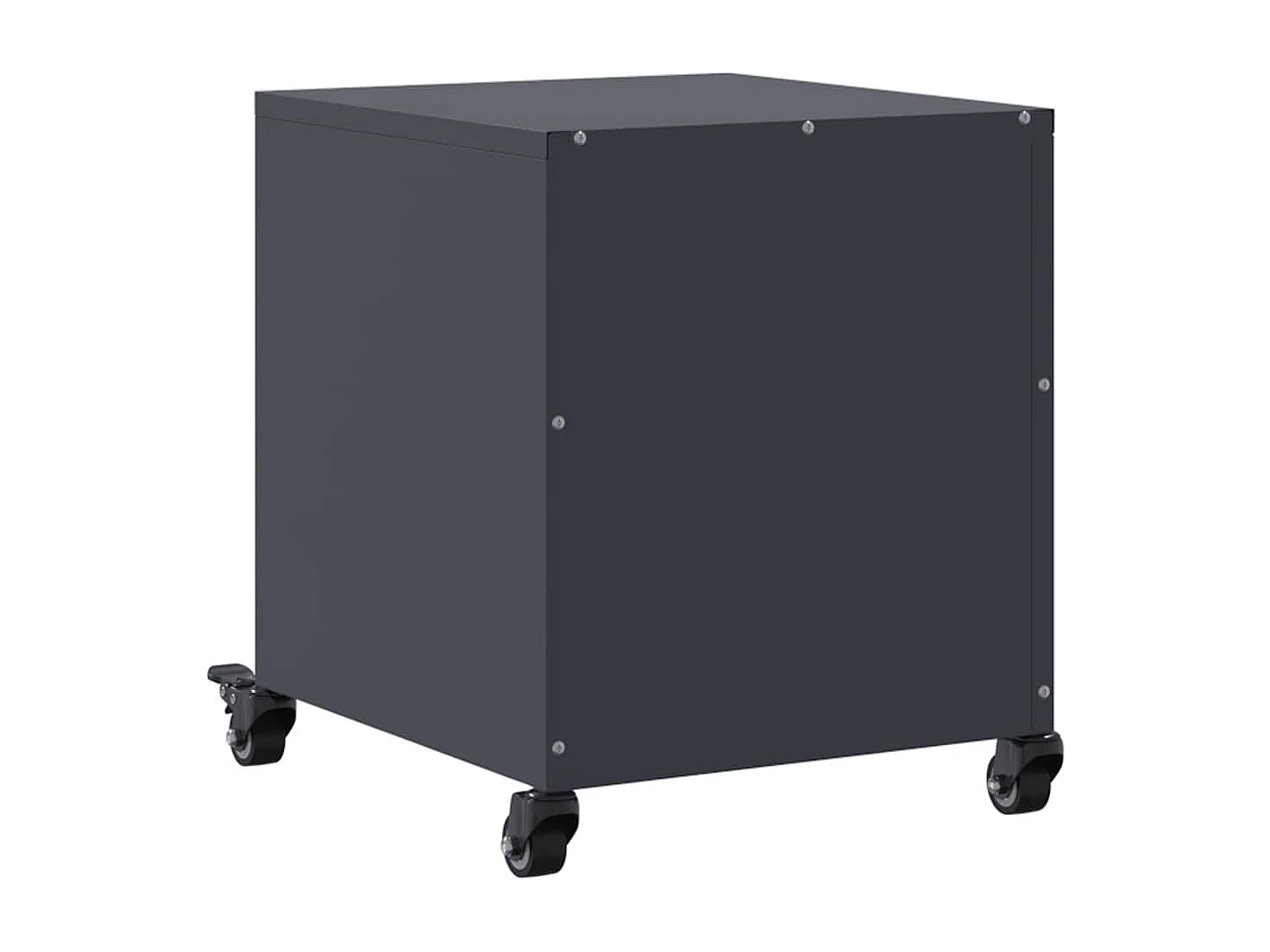 Tables de chevet 2 pcs anthracite 36x39x43,5 cm acier