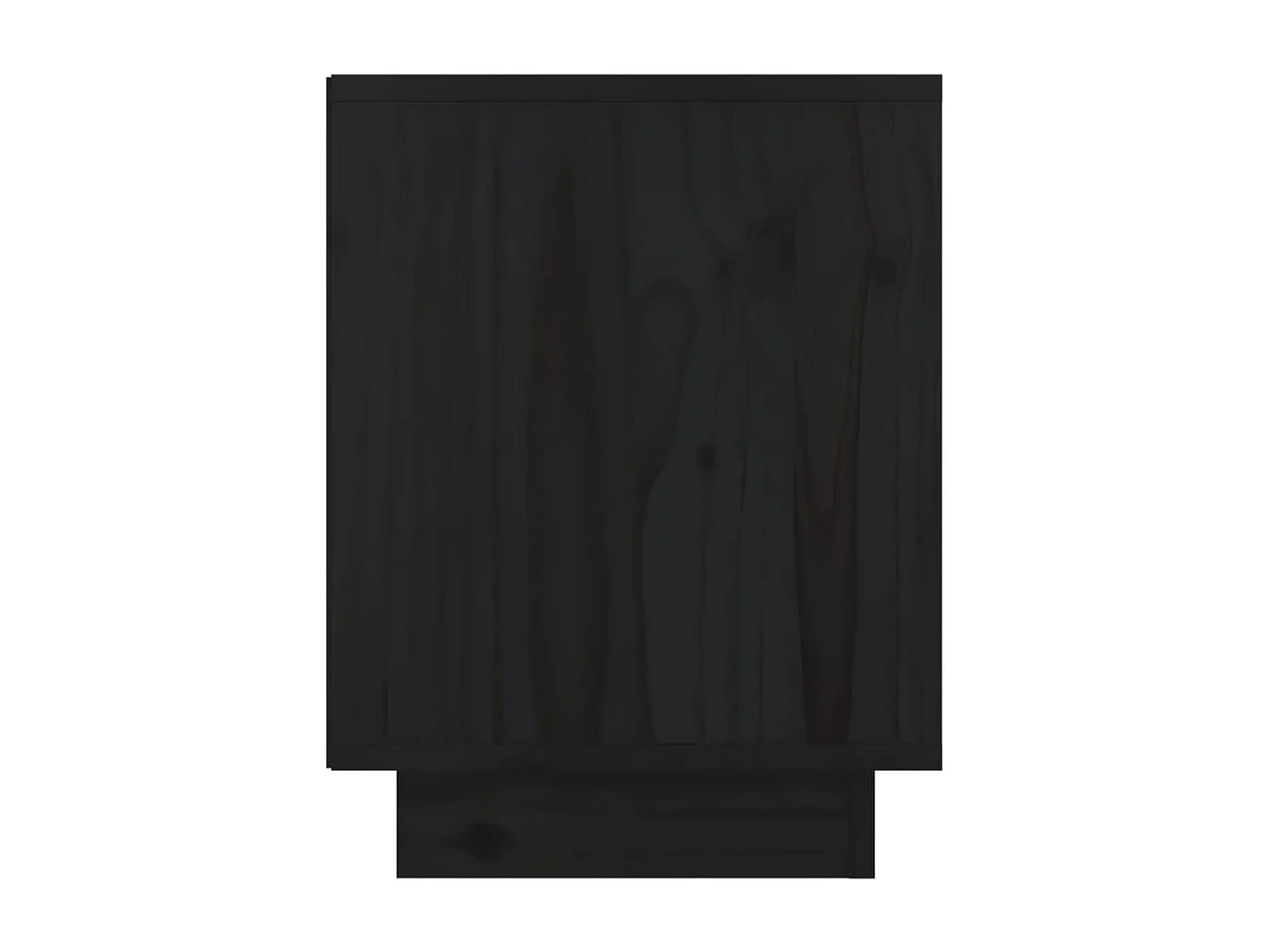 Tables de chevet 2 pcs Noir 40x30x40 cm Bois de pin solide