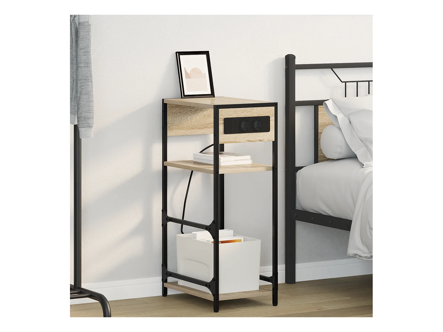 Nachtkastje met lade Sonoma eiken 40 x 27 x 76 cm