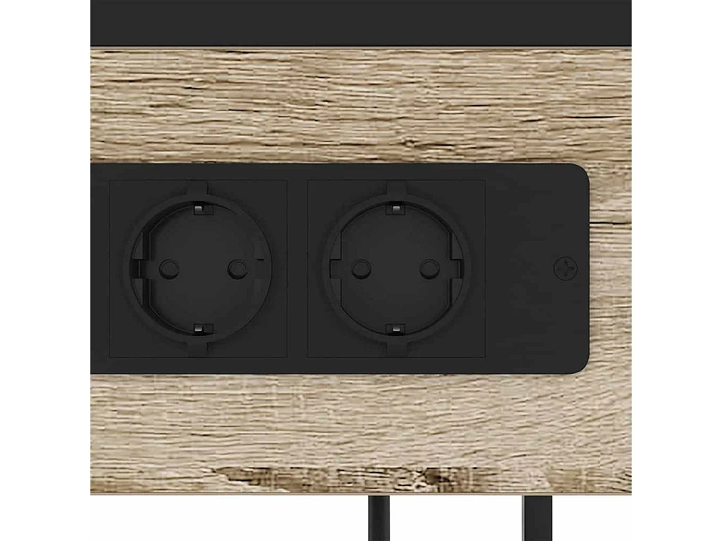 Mesilla de noche con cajón roble Sonoma 40 x 27 x 76 cm