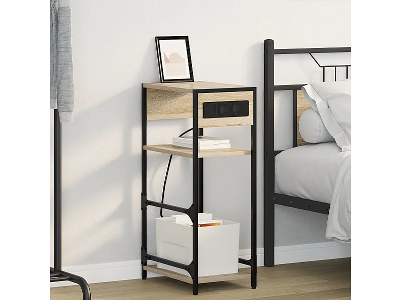 Cabinet de chevet avec tiroir Chêne sonoma 40 x 27 x 76 cm