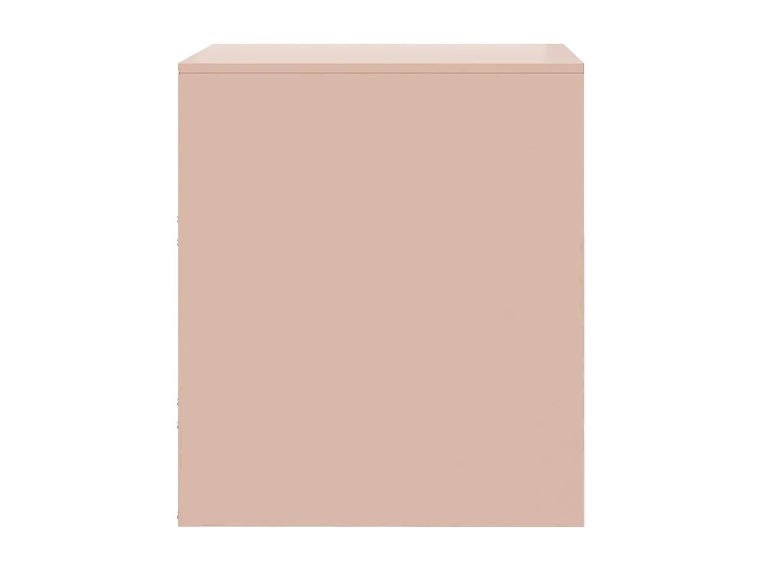 Tables de chevet 2 pcs rose 34,5x39x44 cm acier