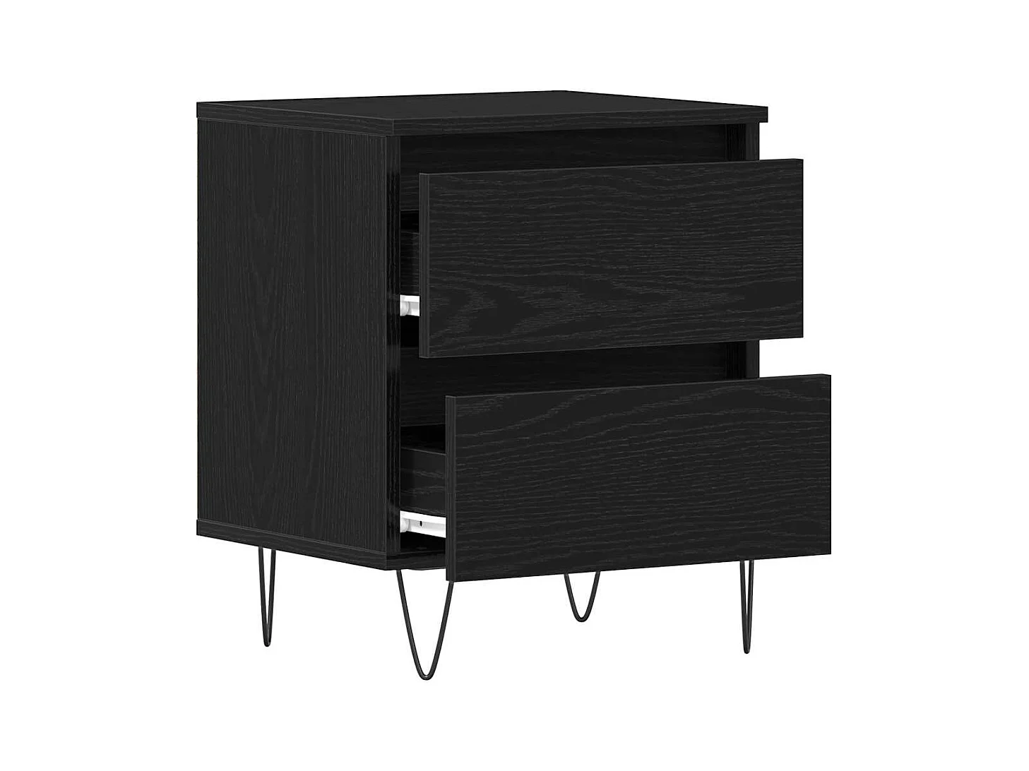 Cabinets de chevet 2 pcs Chêne Noir 40x35x50 cm Bois d'ingénierie