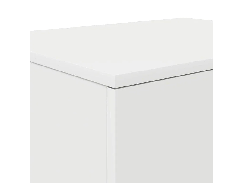 Meuble de rangement Blanc 103x41x40 cm en panneaux de particules