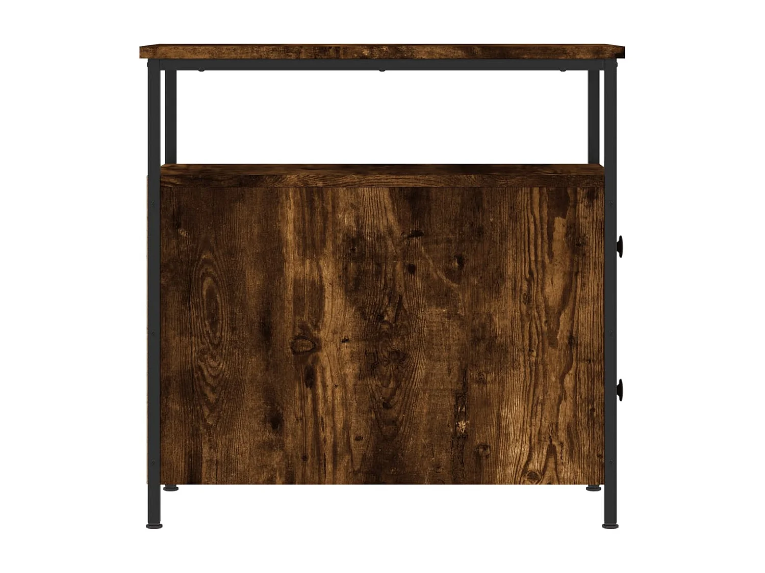 Comodini 2 pezzi rovere affumicato 30x60x60 cm legno ingegnerizzato