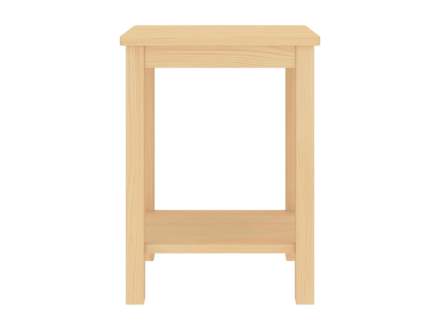 Comodino naturale 35x30x47 cm in legno massello di pino