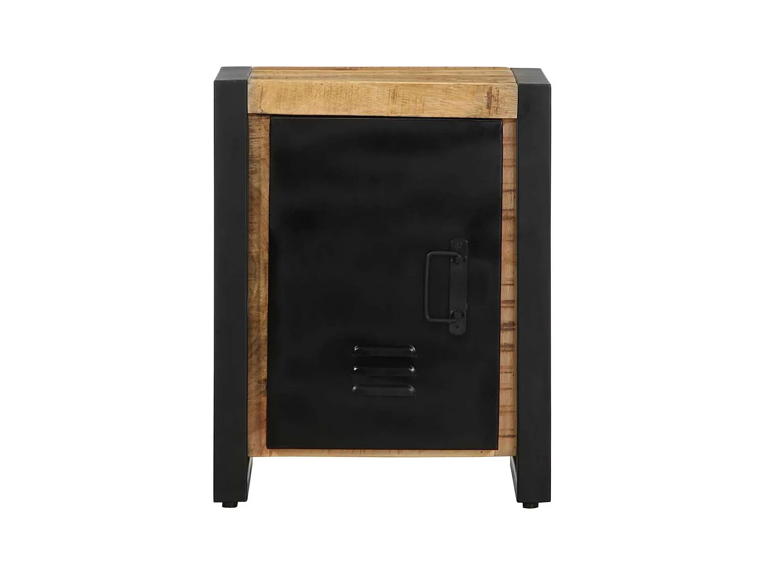 Table de chevet 40x30x51 cm bois massif de manguier brut