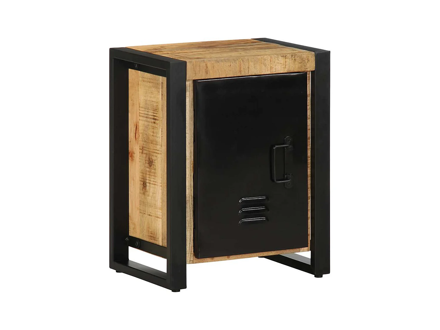 Table de chevet 40x30x51 cm bois massif de manguier brut