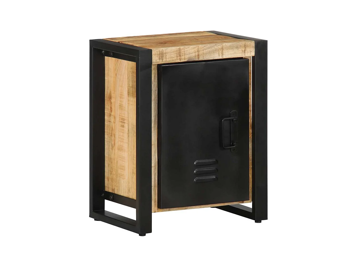 Table de chevet 40x30x51 cm bois massif de manguier brut