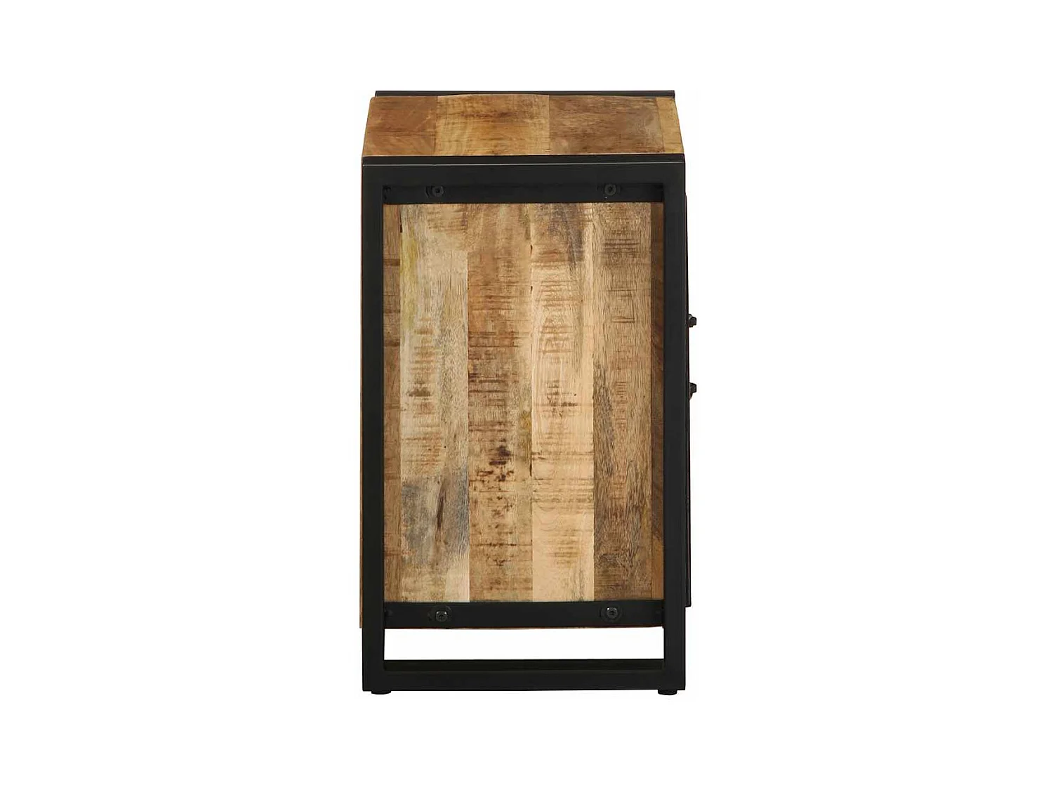 Table de chevet 40x30x51 cm bois massif de manguier brut