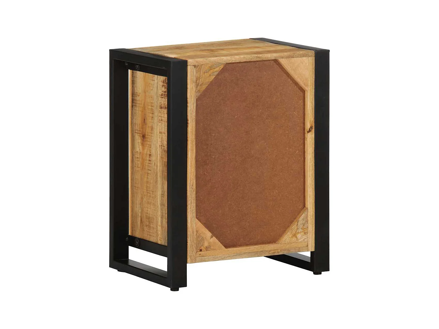 Table de chevet 40x30x51 cm bois massif de manguier brut