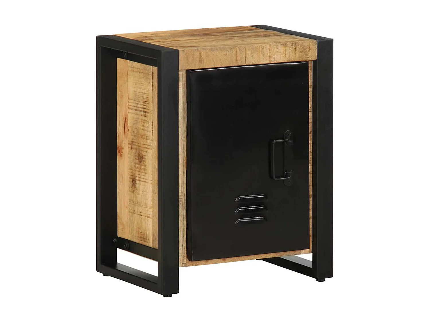 Table de chevet 40x30x51 cm bois massif de manguier brut