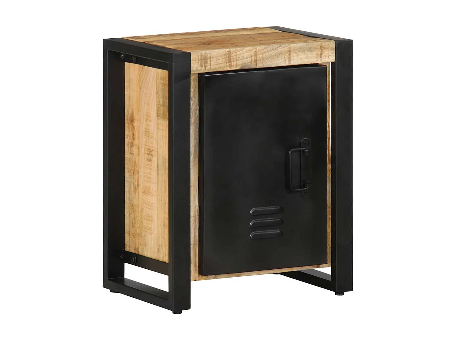 Table de chevet 40x30x51 cm bois massif de manguier brut