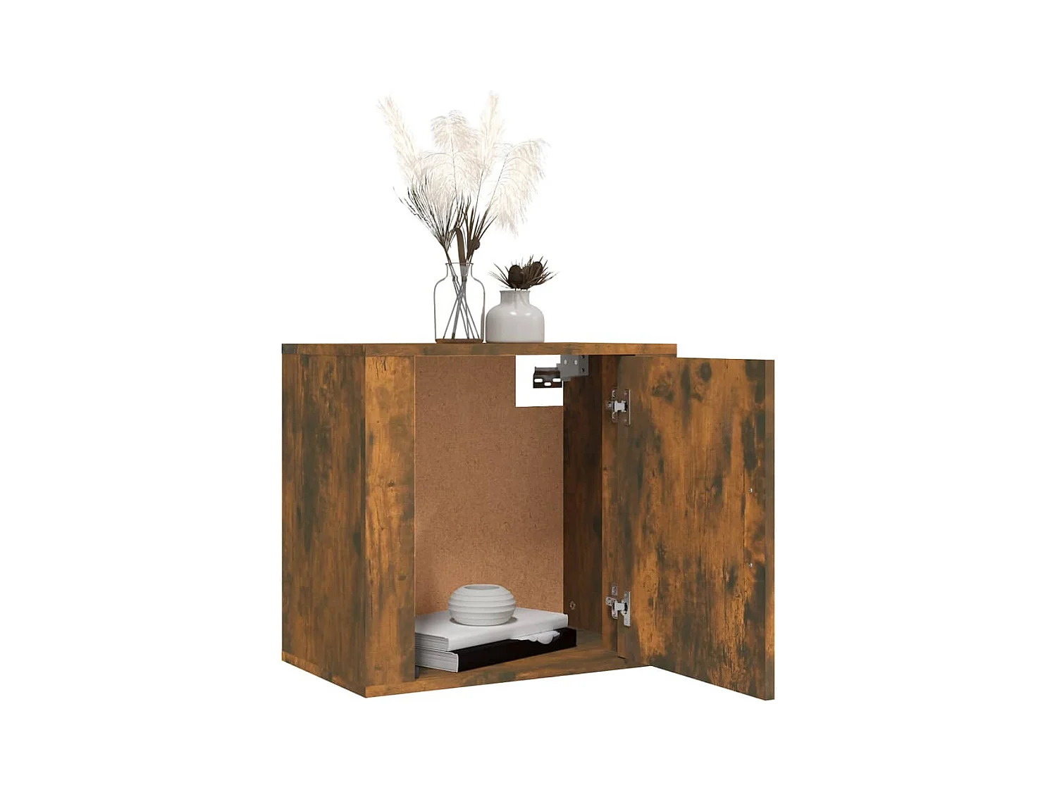 Tables de chevet murales 2 pcs Chêne fumé 50x30x47 cm