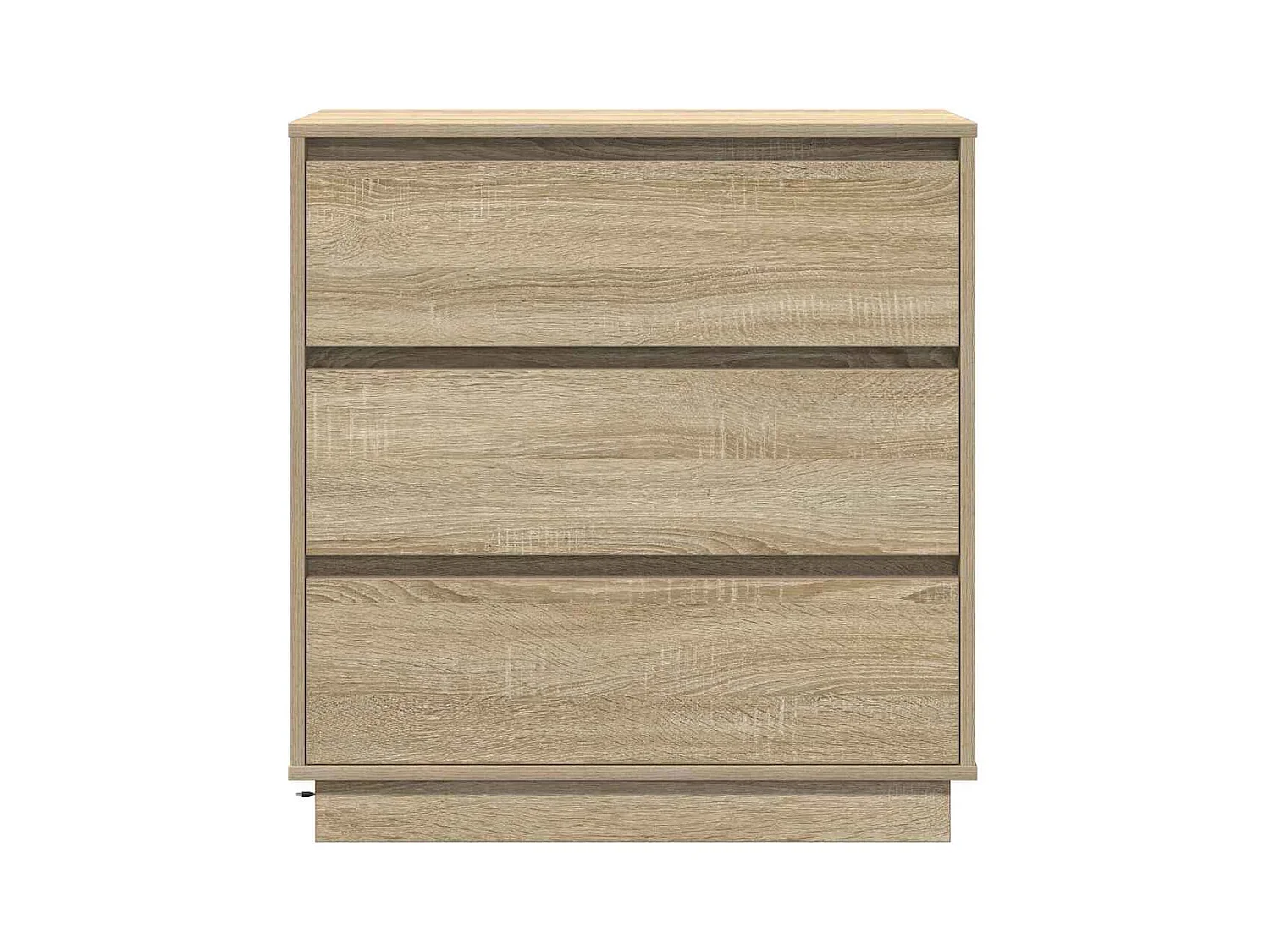 Table de chevet avec LED en chêne Sonoma 71x34,5x75 cm en bois aggloméré