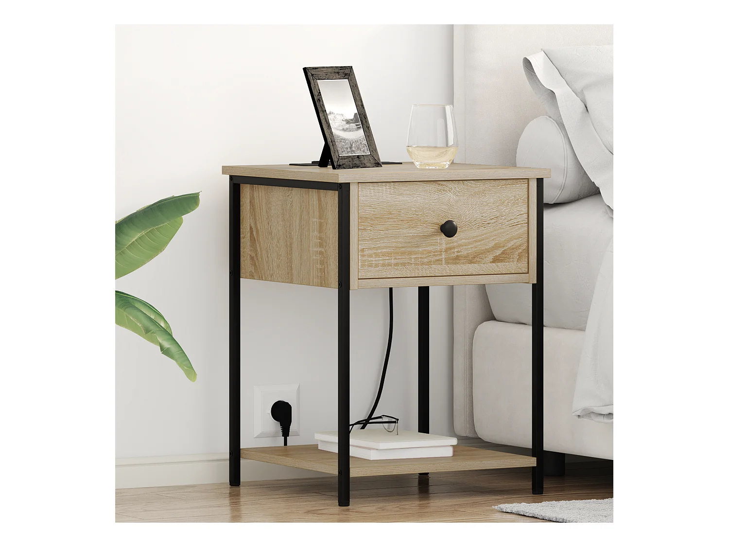 Armoires de chevet 2 pcs Chêne sonoma 42 x 41 x 56 cm