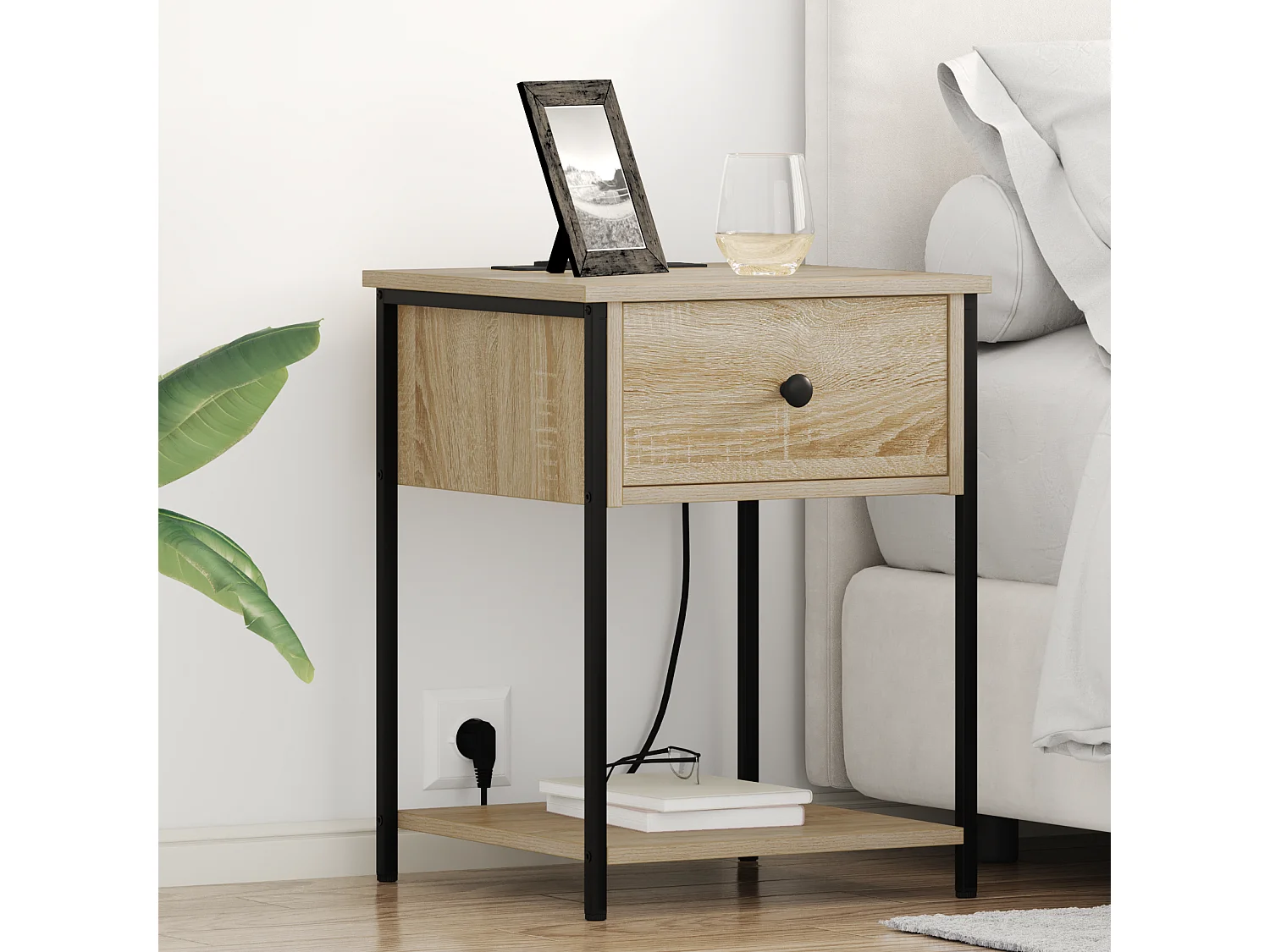 Armoires de chevet 2 pcs Chêne sonoma 42 x 41 x 56 cm