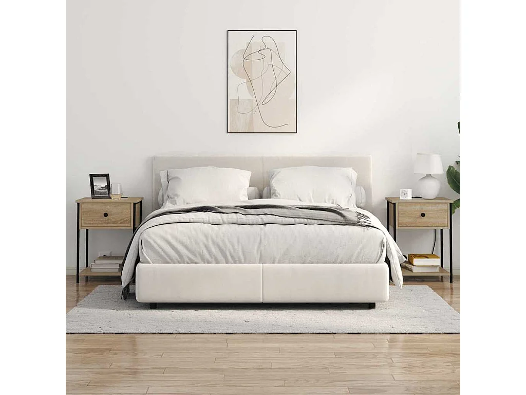 Armoires de chevet 2 pcs Chêne sonoma 42 x 41 x 56 cm