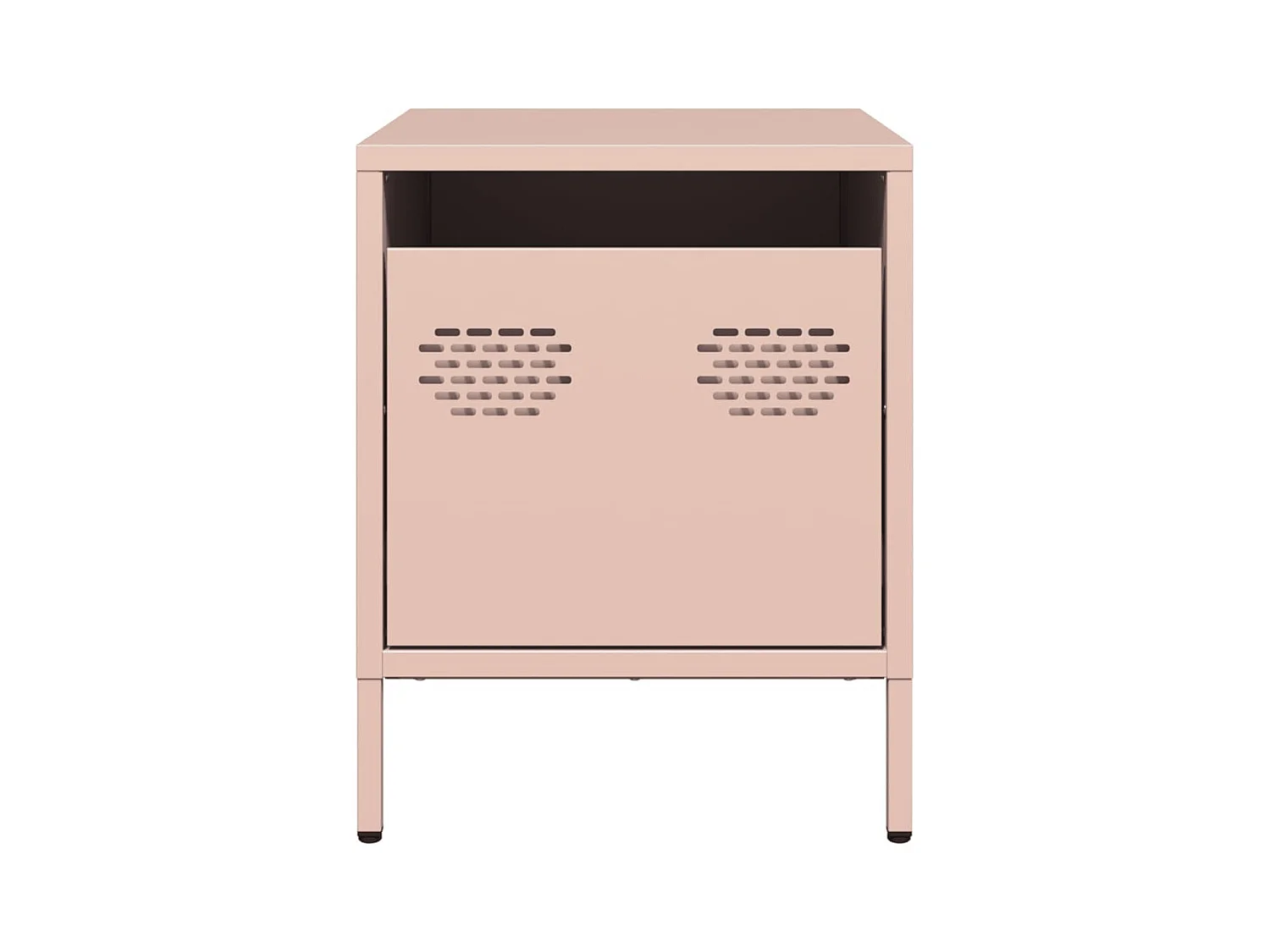 Tables de chevet 2 pcs rose 35x39x43,5 cm acier