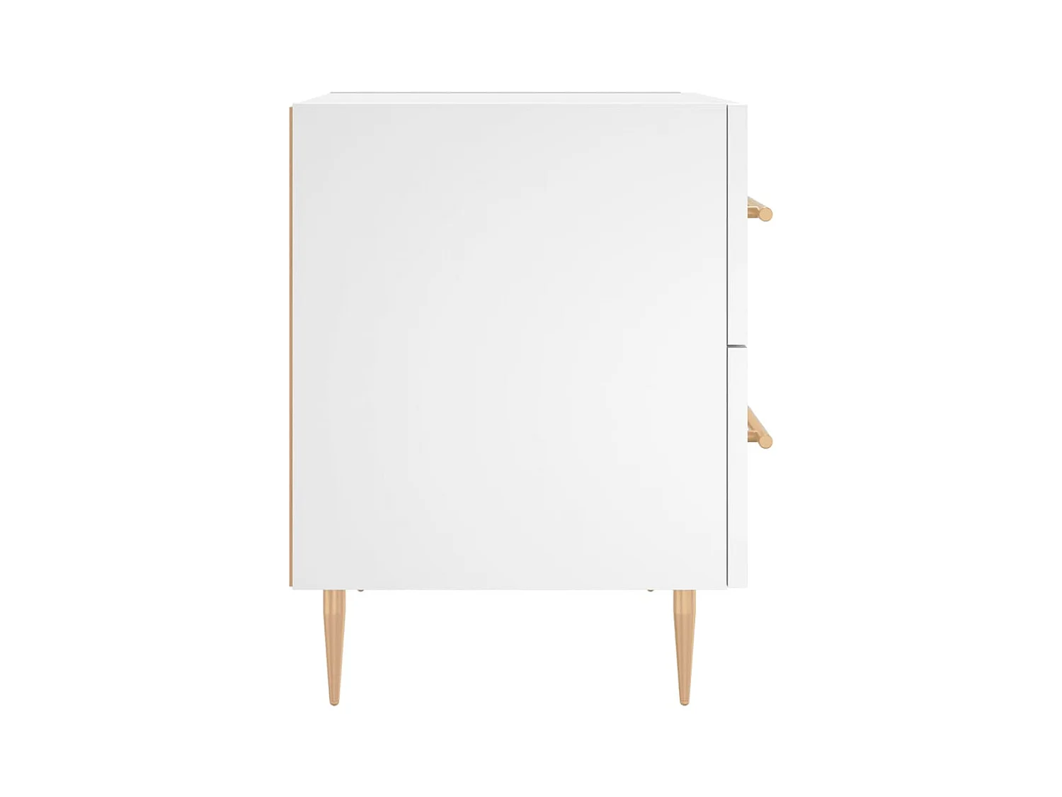 Table de chevet blanc 40x35x47,5 cm bois d’ingénierie