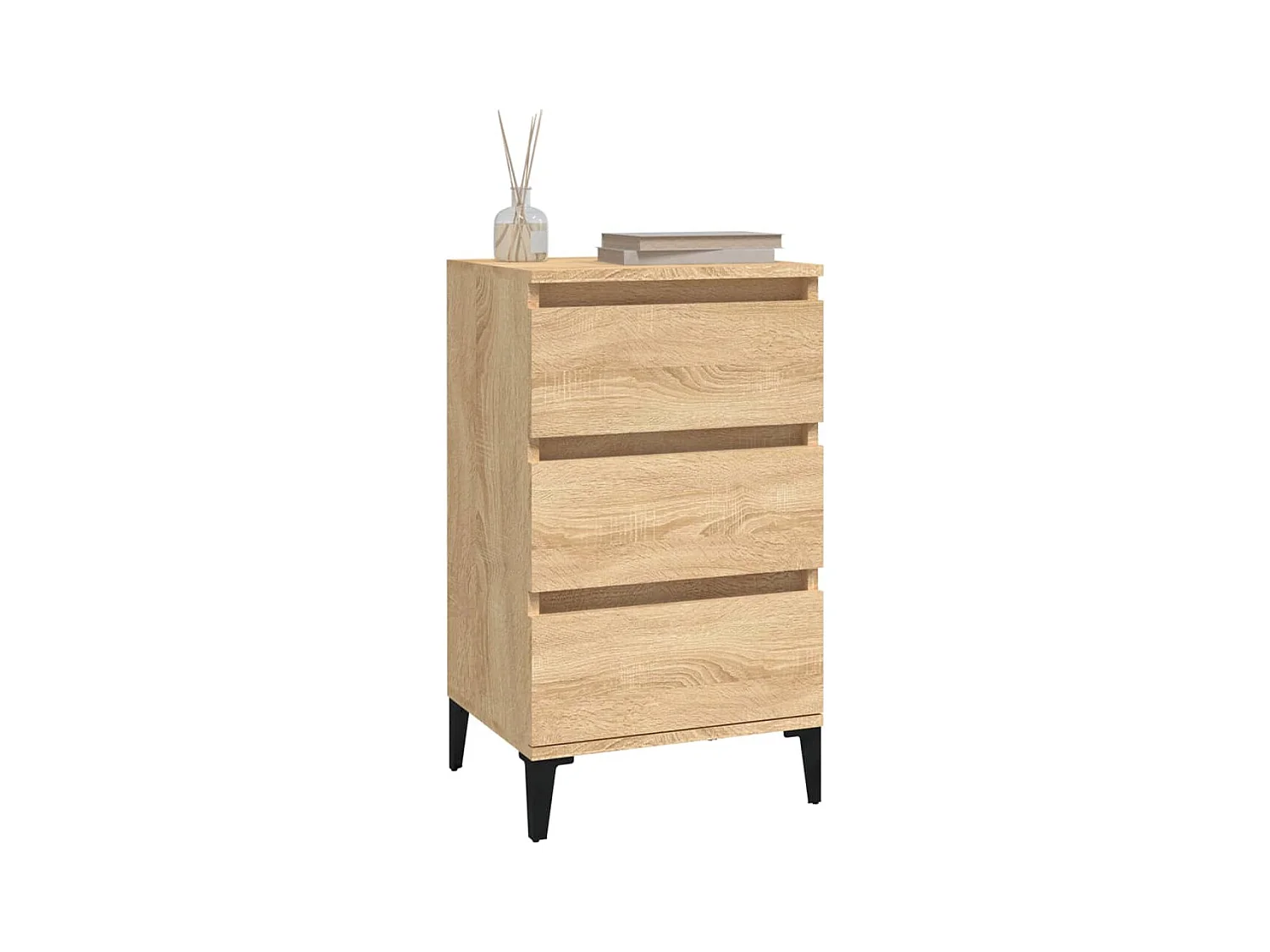 Table de chevet chêne sonoma 40x35x70 cm bois d'ingénierie