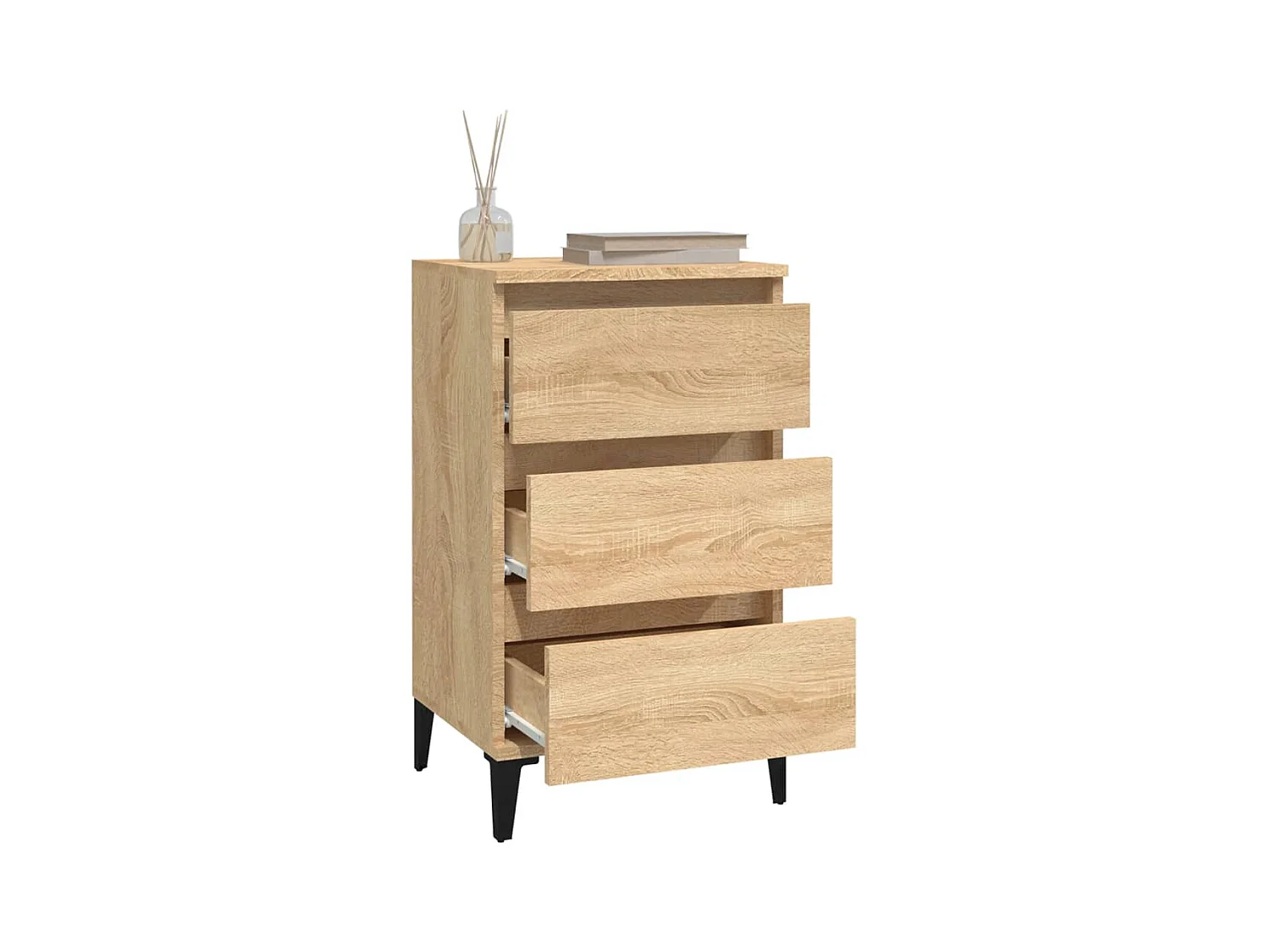 Table de chevet chêne sonoma 40x35x70 cm bois d'ingénierie