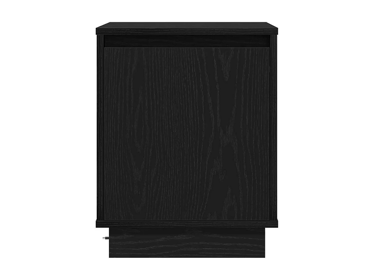 Table de chevet avec lumières LED Noire 39x34,5x50 cm