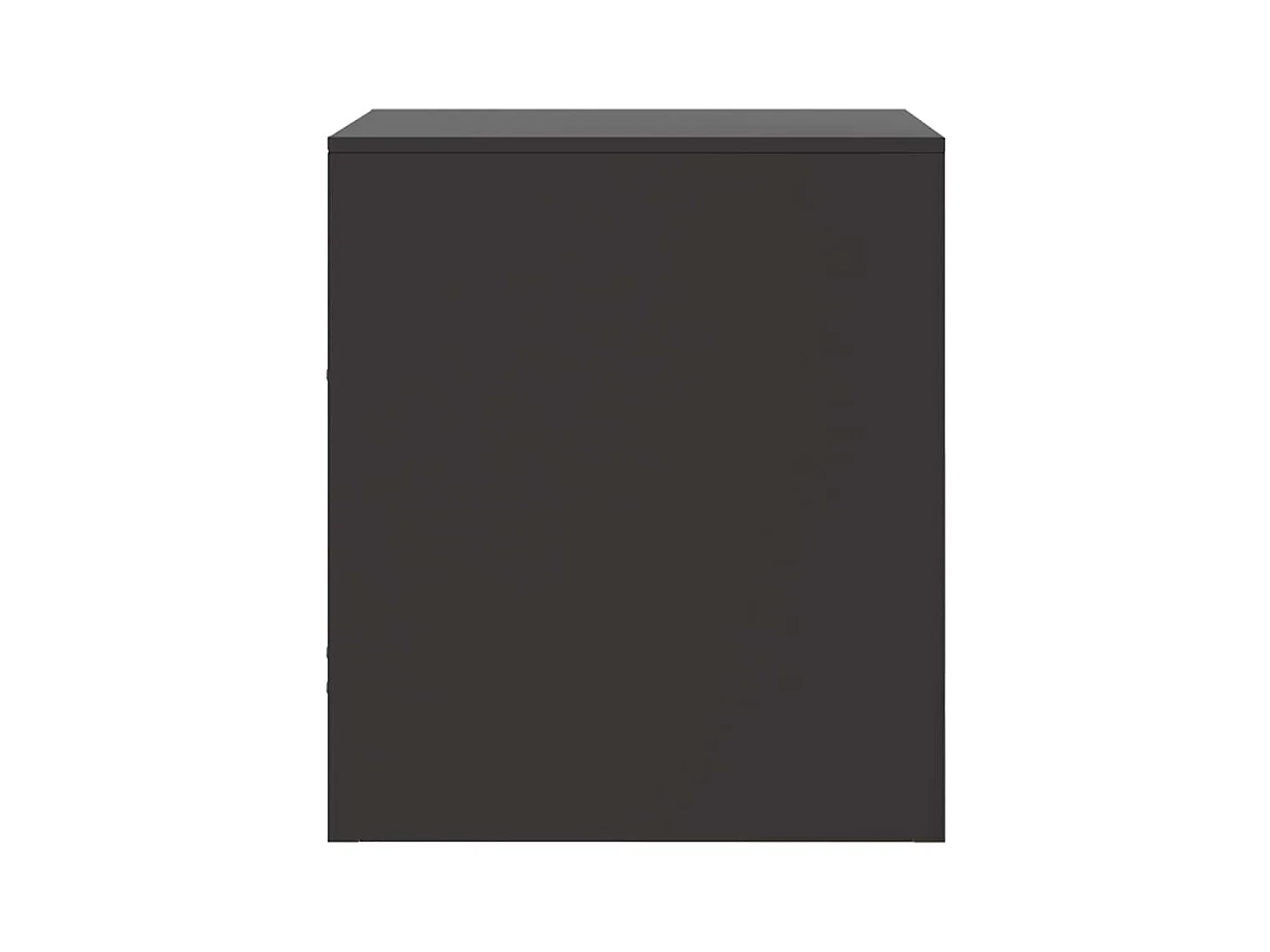 Tables de chevet 2 pcs noir 34,5x39x44 cm acier