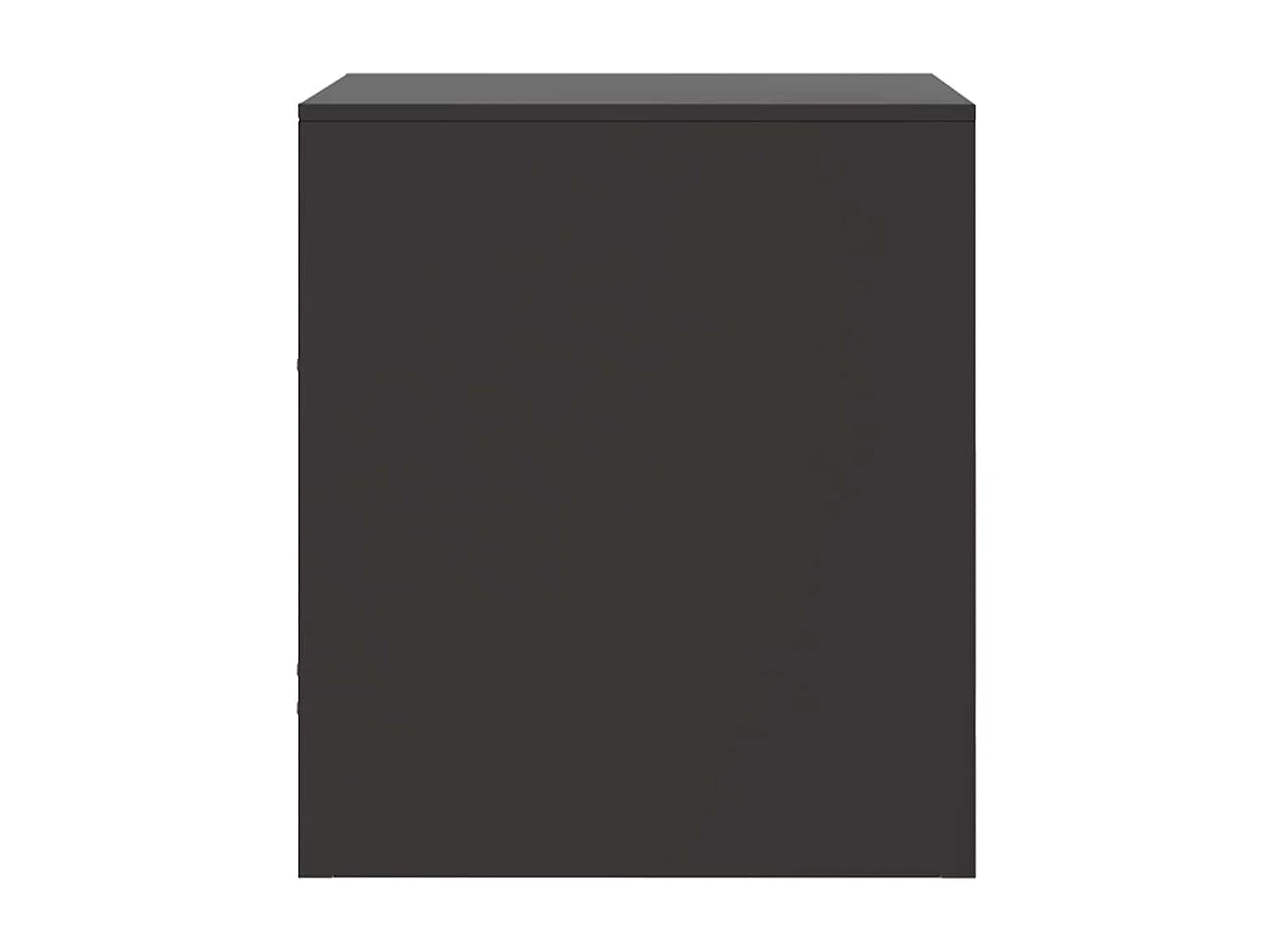 Tables de chevet 2 pcs noir 34,5x39x44 cm acier