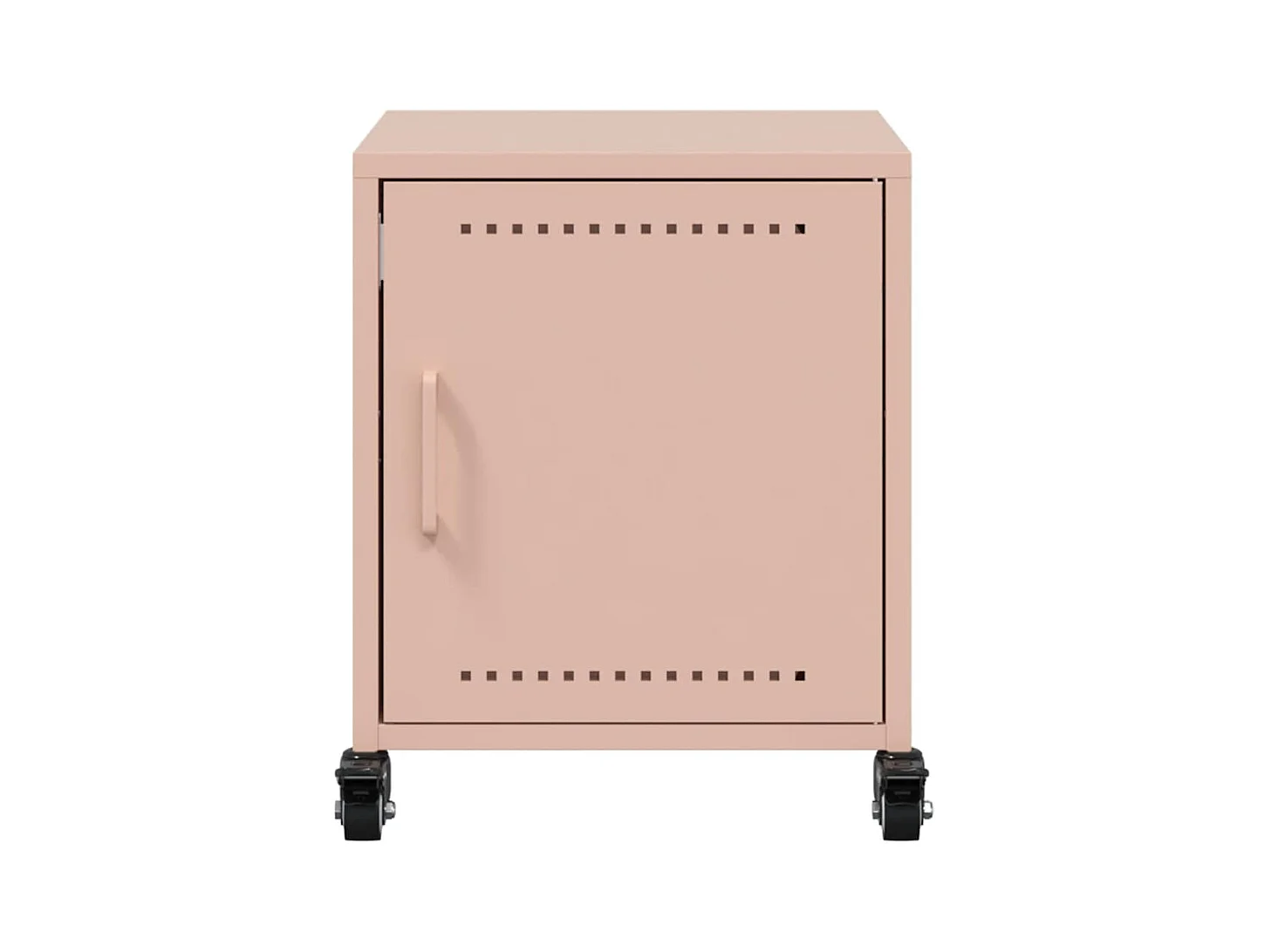 Tables de chevet 2 pcs rose 36x39x43,5 cm acier