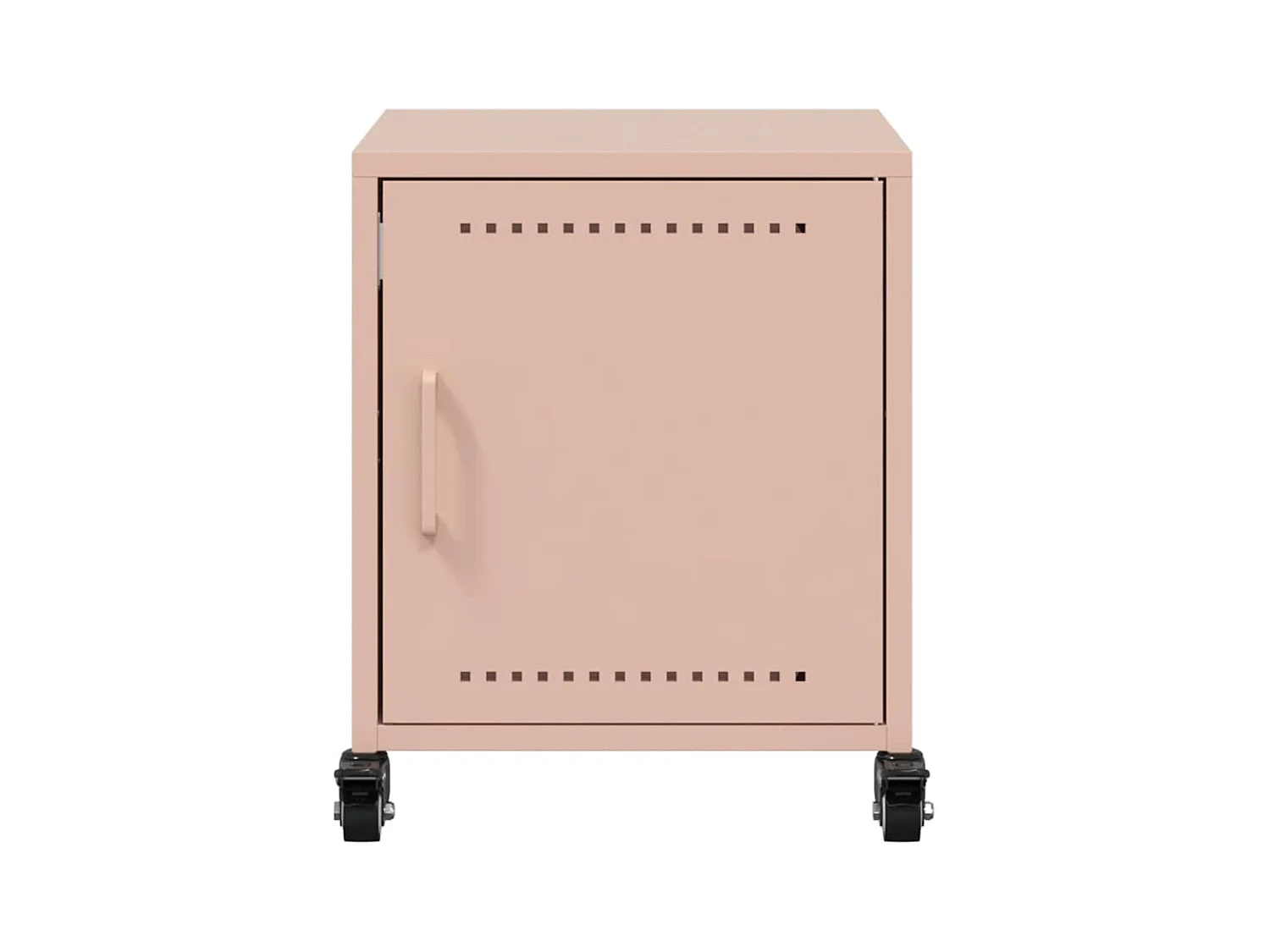 Tables de chevet 2 pcs rose 36x39x43,5 cm acier