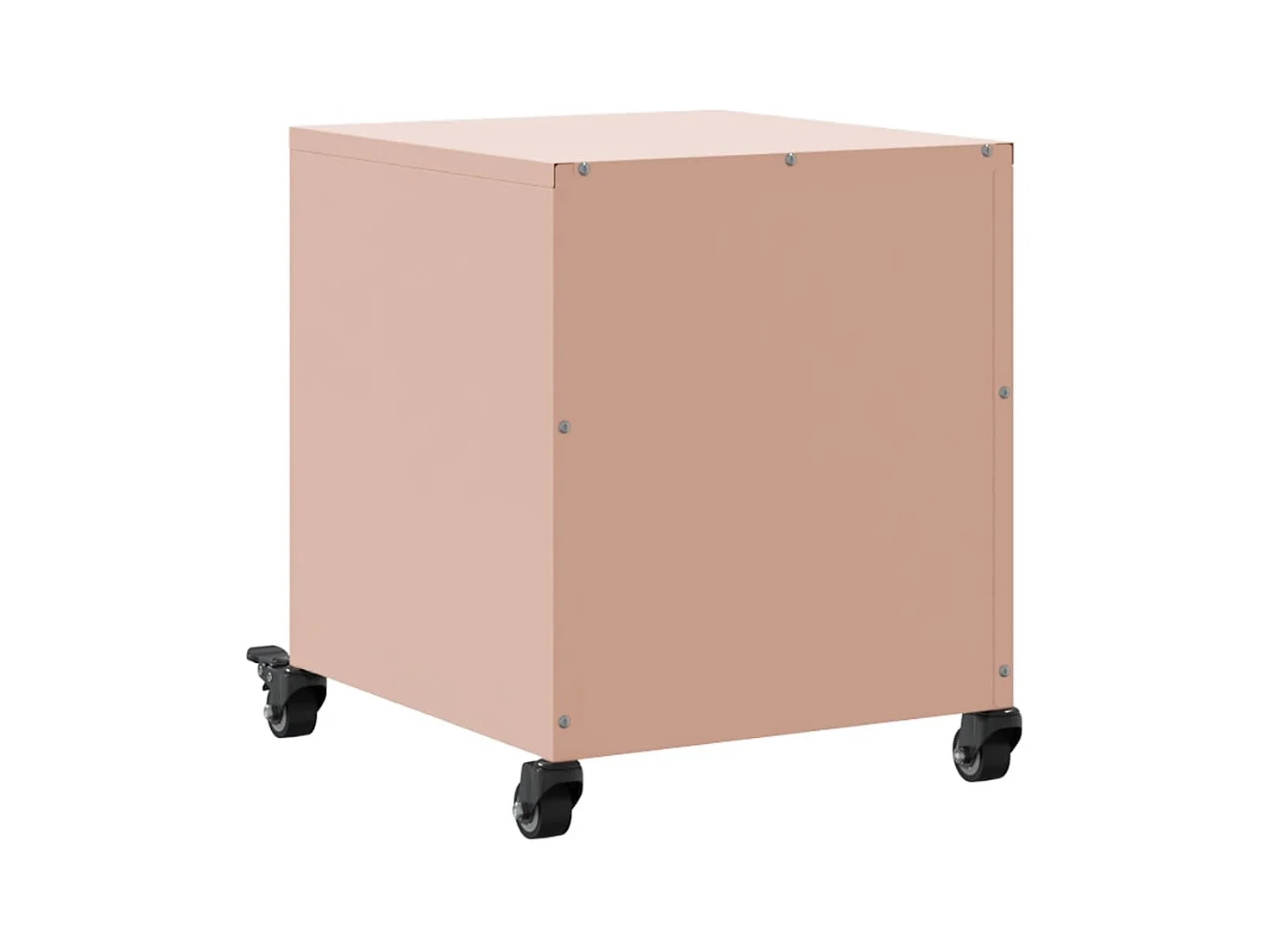Tables de chevet 2 pcs rose 36x39x43,5 cm acier