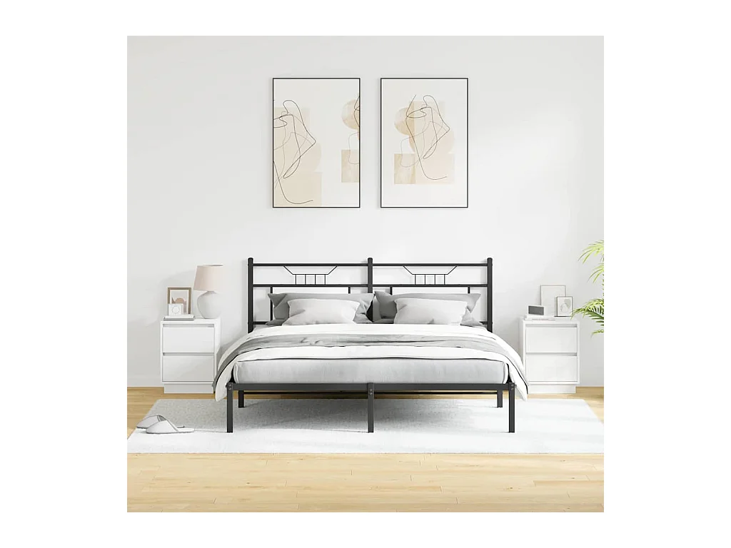 Nachtkastjes met LED-verlichting 2 stuks Wit 39x34,5x50 cm