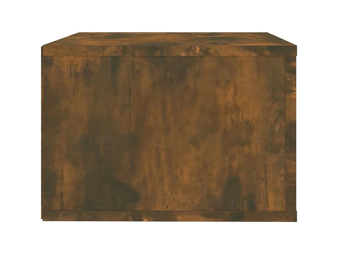 Comodino da parete in rovere affumicato 50x36x25 cm
