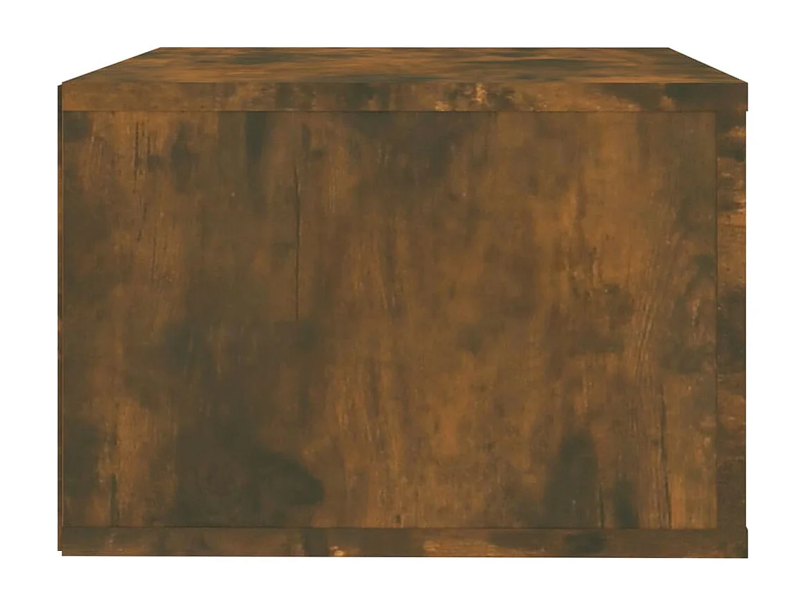 Table de chevet murale Chêne fumé 50x36x25 cm