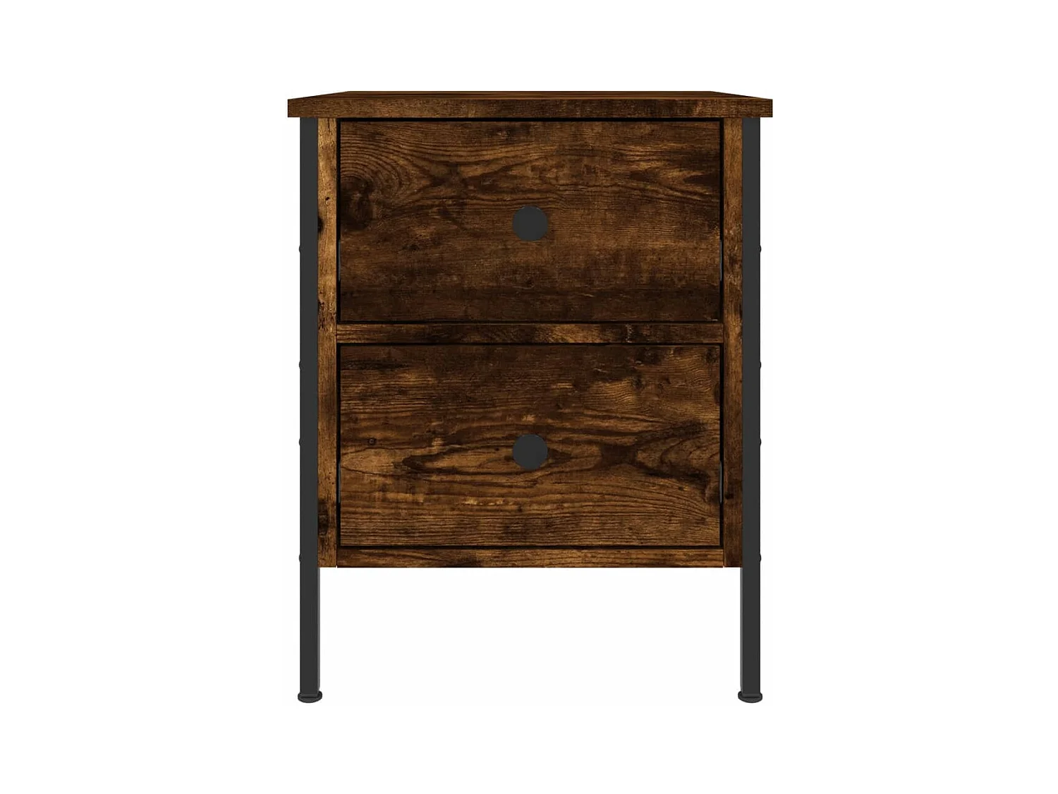 Mesitas de noche 2 piezas roble ahumado 40x42x50 cm madera de ingeniería