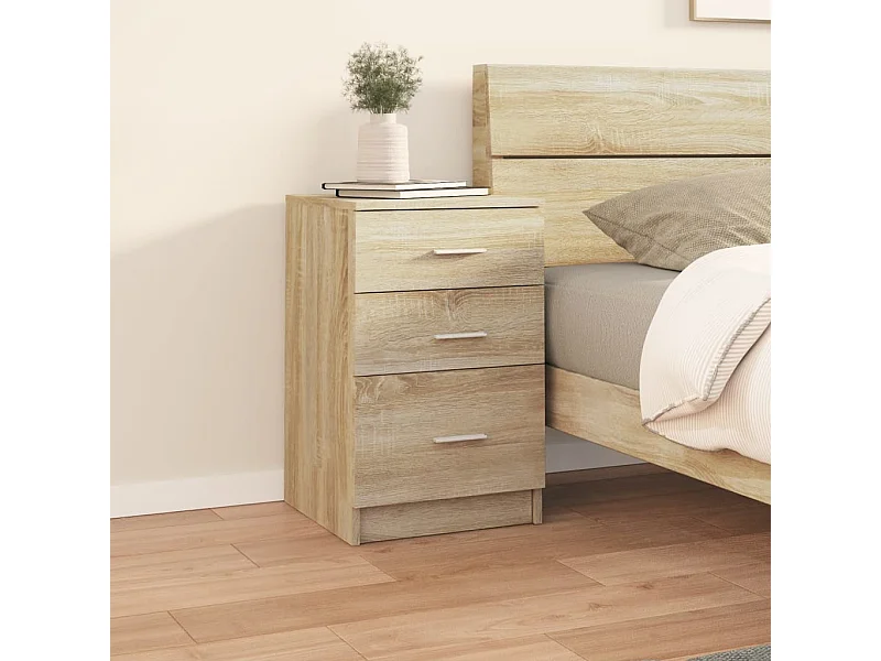 Table de chevet Chêne sonoma 40x40x63 cm Bois d’ingénierie