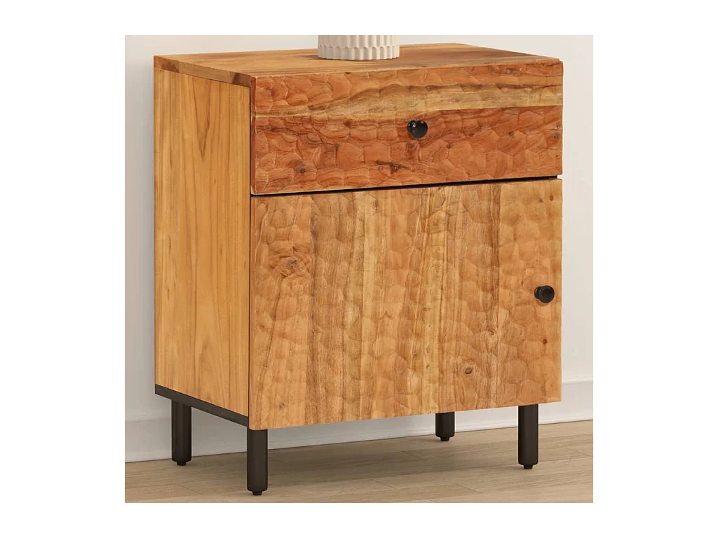 Table de chevet 50x33x60 cm bois d'acacia solide