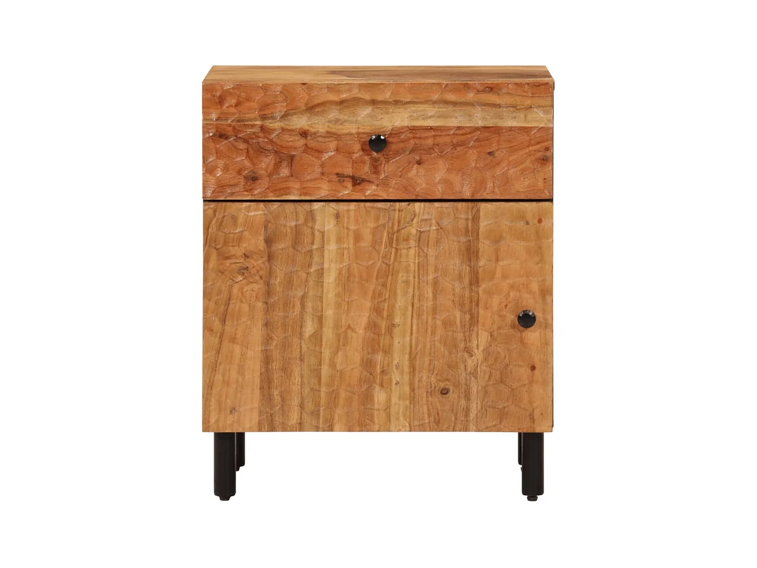 Table de chevet 50x33x60 cm bois d'acacia solide