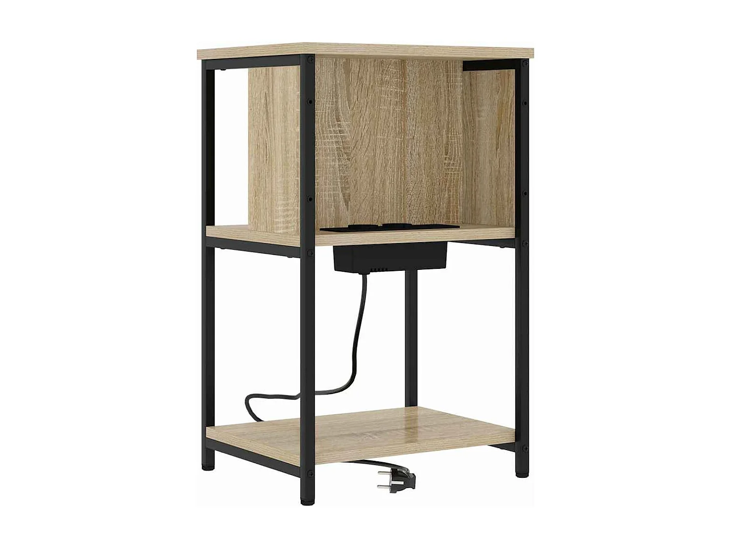 Comodino 2 pezzi in rovere Sonoma 38 x 31 x 61 cm
