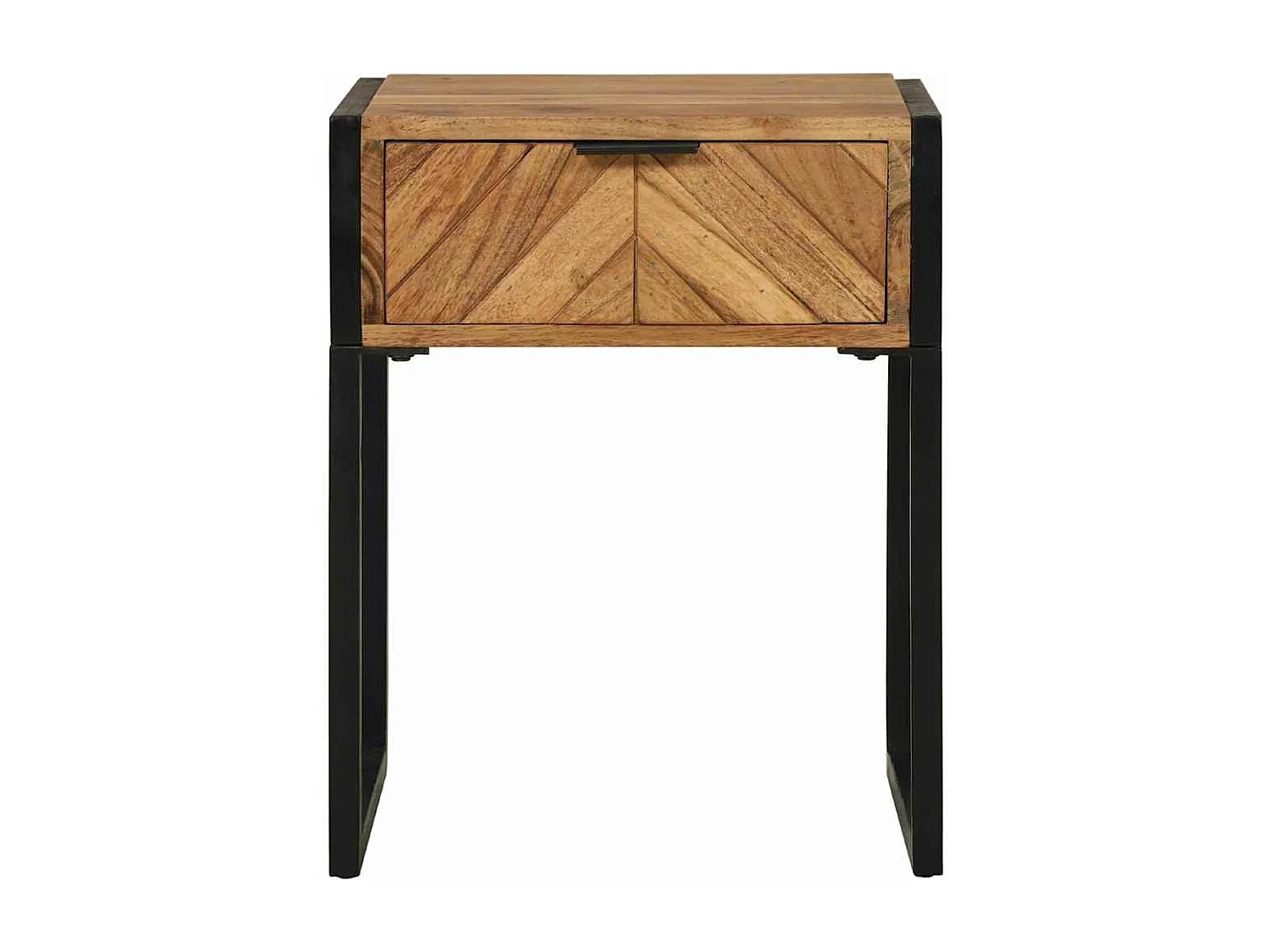 Table de chevet 40x35x50 cm en bois massif d'acacia