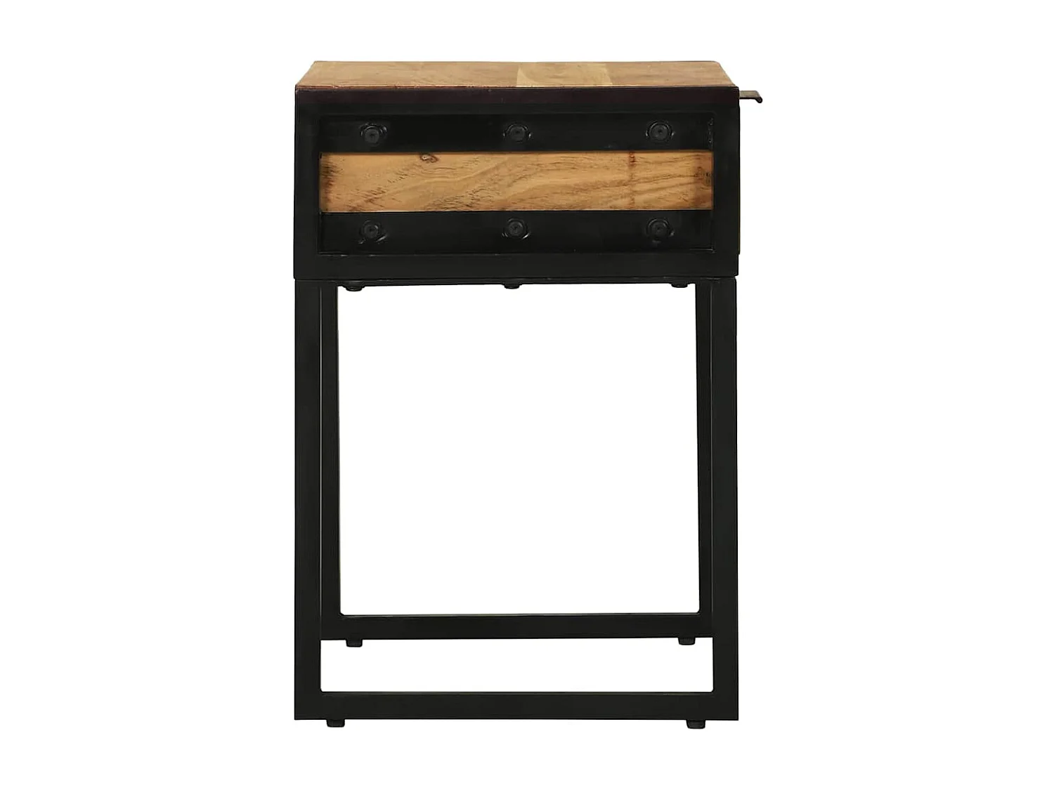 Table de chevet 40x35x50 cm en bois massif d'acacia