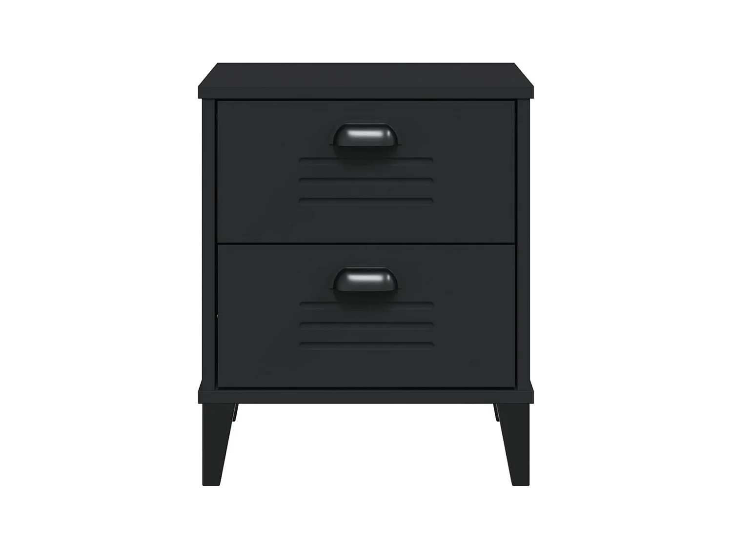 Table de chevet VIKEN noir bois d'ingénierie