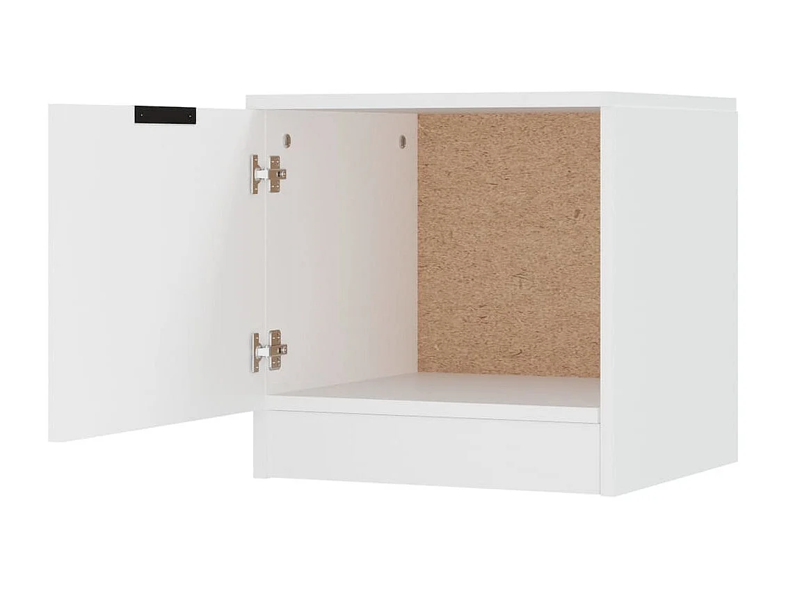 Mesitas de noche 2 uds Blanco 40x39x40 cm