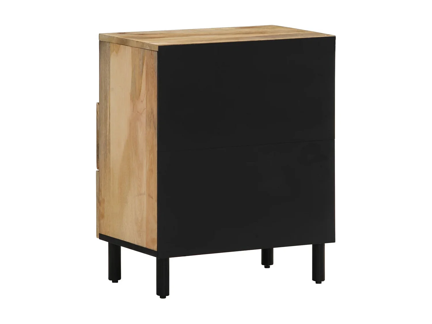 Comodino 50x33x60 cm in legno massello di mango