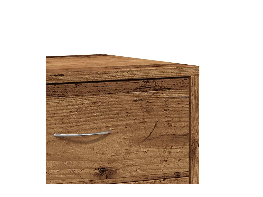 Tables de chevet 2 pcs vieux bois 40x30x40 cm bois d'ingénierie