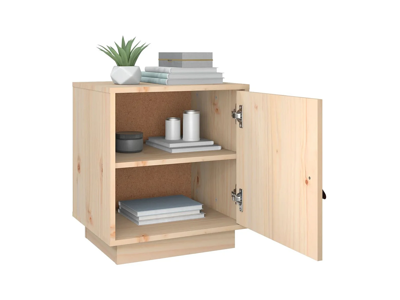 Tables de chevet 2 pcs 40x34x45 cm Bois de pin massif